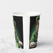 Gobelets En Papier Bulldog Driving Bike St. Patrick's Day (Gauche)