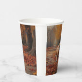 Gobelets En Papier Bulldog en automne Feuilles automne Inspire (Droite)