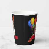 Gobelets En Papier Bulldog français avec ballons (Droite)