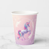 Gobelets En Papier Bulle Unicorne (Verso)