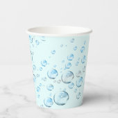 Gobelets En Papier Bulles bleues (Verso)