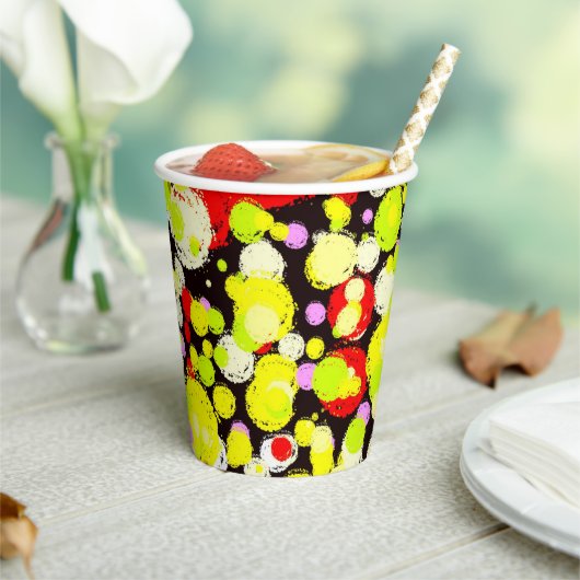 Gobelets En Papier Bulles colorées (Insitu)