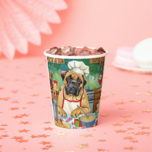 Gobelets En Papier Bullmastiff Fête Baking : Noël festif