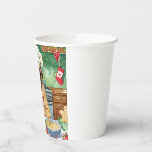 Gobelets En Papier Bullmastiff Fête Baking : Noël festif (Gauche)