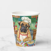 Gobelets En Papier Bullmastiff Fête Baking : Noël festif (Recto)