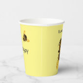 Gobelets En Papier Bumblebees Jaunes Abees Heureux (Droite)