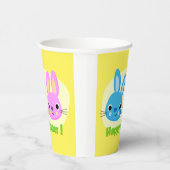 GOBELETS EN PAPIER BUNNIES "HAPPY EASTER" (Droite)