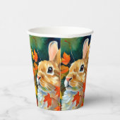Gobelets En Papier Bunny d'automne (Droite)