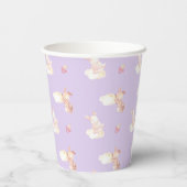 Gobelets En Papier Bunny Dreams Baby shower violet (Verso)
