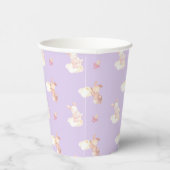 Gobelets En Papier Bunny Dreams Baby shower violet (Droite)