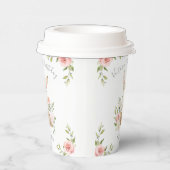 Gobelets En Papier Bunny rose 1er 1 fête d'anniversaire (Droite)