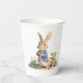 Gobelets En Papier Bunny Sur Le Chemin Baby shower Garçon Peter Rabbi (Verso)