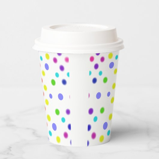 Gobelets En Papier Bunte Punkte  (Gauche)