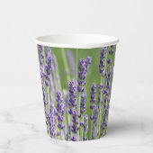 Gobelets En Papier Bureaux de lavande violet Floral (Droite)