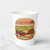 Gobelets En Papier Burger tasses (Verso)