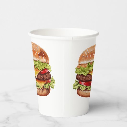 Gobelets En Papier Burger tasses (Droite)