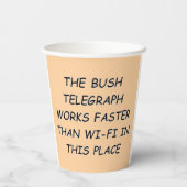 Gobelets En Papier Bush Telegraph (Verso)