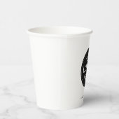Gobelets En Papier Business Logo blanc professionnel moderne 8oz (Droite)
