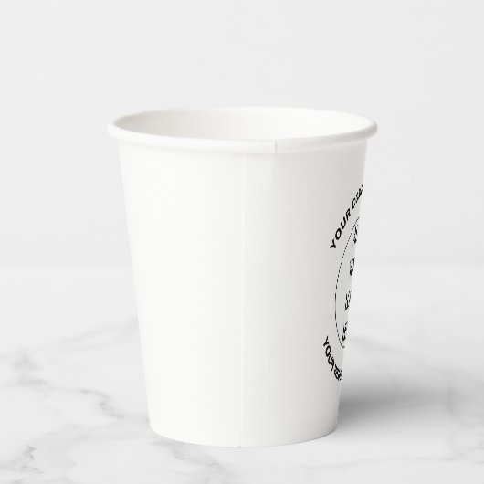 Gobelets En Papier Business Logo Custom (Droite)