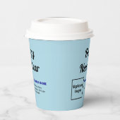 Gobelets En Papier Business New Year Light Blue Paper Cup (Gauche)