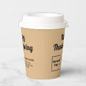 Gobelets En Papier Business Thanksgiving Light Brown Paper Cup (Droite)
