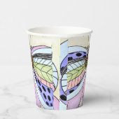 Gobelets En Papier Butterfly Flower Blank (Droite)