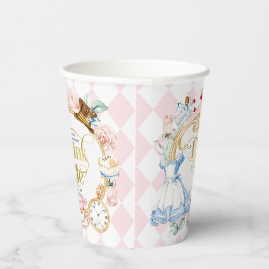 Gobelets En Papier Buvez-moi, Alice au pays des merveilles (Droite)