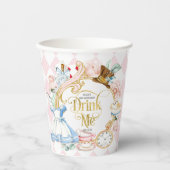 Gobelets En Papier Buvez-moi, Alice au pays des merveilles (Recto)