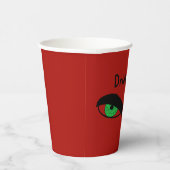 Gobelets En Papier Buvez-Moi Coupes de papier rouge Halloween Eyes (Droite)