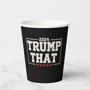 Gobelets En Papier Ça Trump 2024 47e président américain Vintage