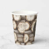 Gobelets En Papier Cabane en bois de naissance (Droite)