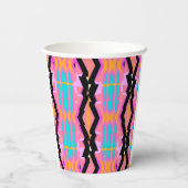 Gobelets En Papier Câble de conception Memphis (Verso)