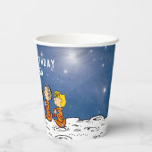 Gobelets En Papier cacahuètes | Anniversaire de l'espace (Verso)