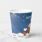 Gobelets En Papier cacahuètes | Anniversaire de l'espace (Recto)