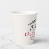 Gobelets En Papier cacahuètes | Arbres de Noël frais de ferme (Recto)