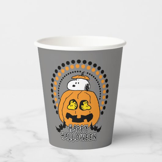 Gobelets En Papier cacahuètes | Bonne Halloween (Recto)