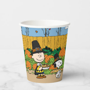 Gobelets En Papier cacahuètes Charlie Brown Thanksgiving Fete