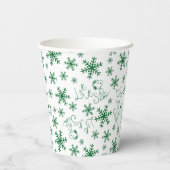 Gobelets En Papier cacahuètes | Christmas Snoopy Let It Snow Motif (Verso)