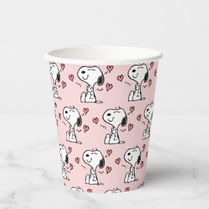 Gobelets En Papier cacahuètes Coeurs de snoopy