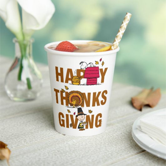 Gobelets En Papier cacahuètes | Combo Bon thanksgiving (Insitu)