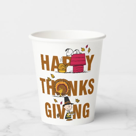 Gobelets En Papier cacahuètes | Combo Bon thanksgiving (Recto)