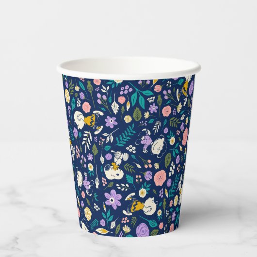 Gobelets En Papier cacahuètes en Motif de fleurs (Verso)