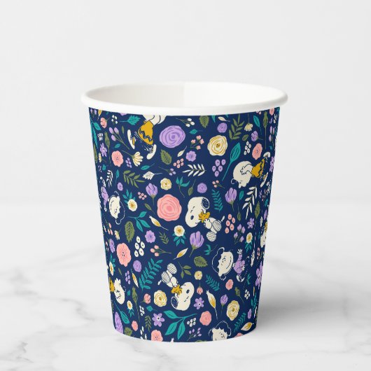 Gobelets En Papier cacahuètes en Motif de fleurs (Gauche)