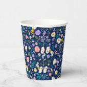 Gobelets En Papier cacahuètes en Motif de fleurs (Droite)