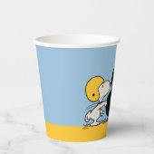 Gobelets En Papier cacahuètes | Football Snoopy & Woodstock (Recto)