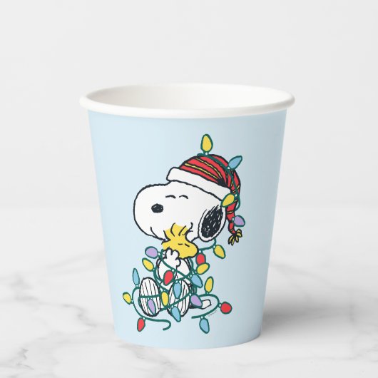 Gobelets En Papier cacahuètes | L'amour et les lumières de Noël (Recto)