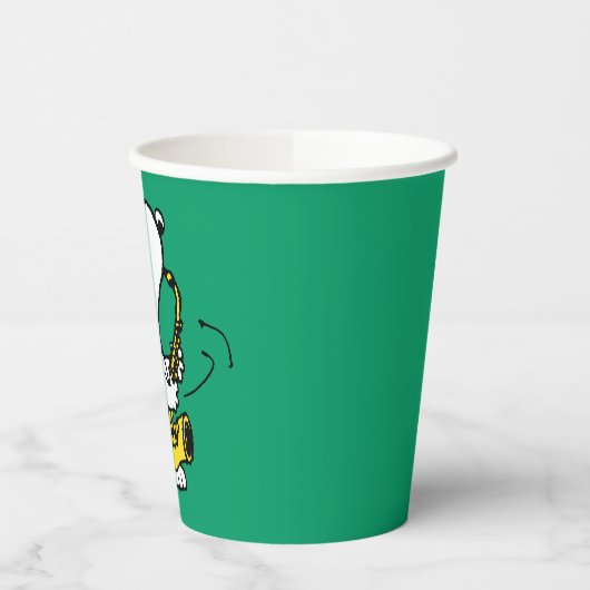 Gobelets En Papier cacahuètes | Lecteur Snoopy Saxophone (Gauche)
