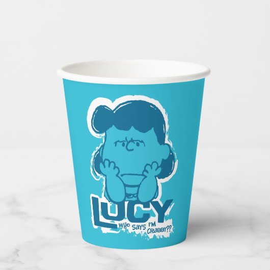 Gobelets En Papier cacahuètes | Lucy Who Says I'm Crabby? ? (Recto)