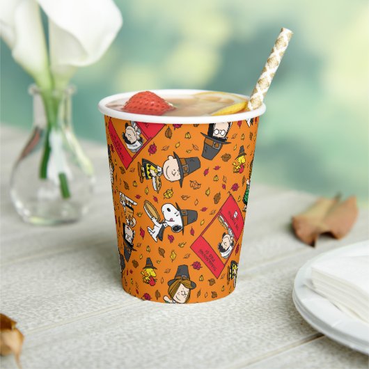 Gobelets En Papier cacahuètes | MOTIF BON THANKSGIVING (Insitu)