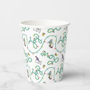 Gobelets En Papier cacahuètes Motif d'amour de Noël brillant et bri